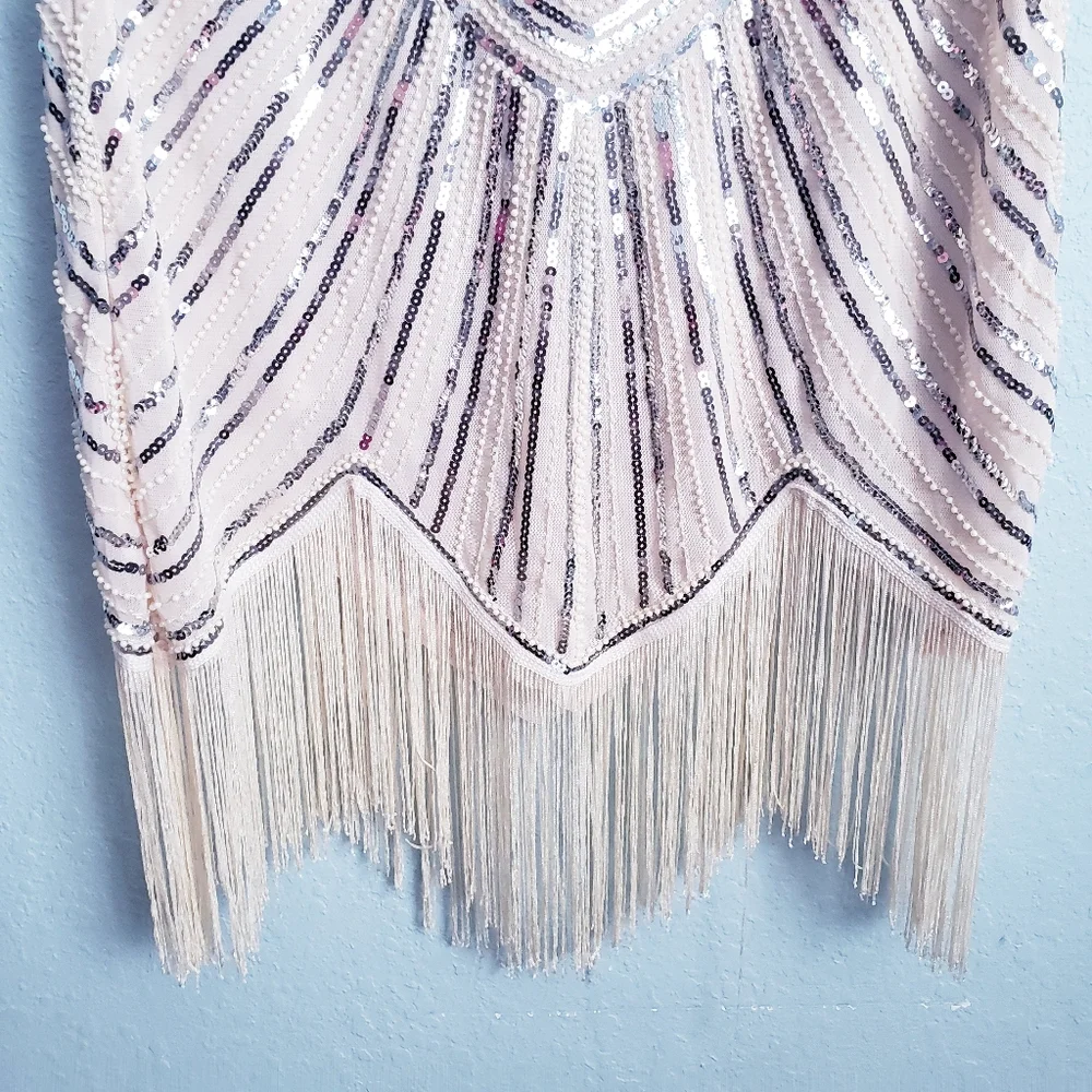 Pretty Guide Roaring 20s Flapper Great Gatsby Dress - Picture 3 of 8